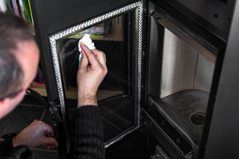 Remplacer le joint de porte d'un poêle à pellets